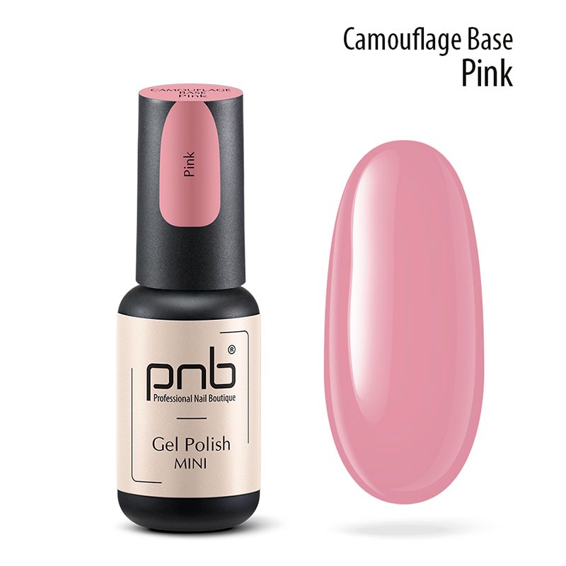 PNB Base Rubber Camouflage para esmalte semipermanente - Pink - 4ml 30946