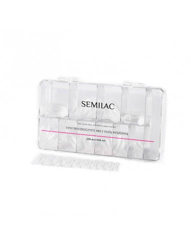 Tips transparentes Semilac - 120 uds.